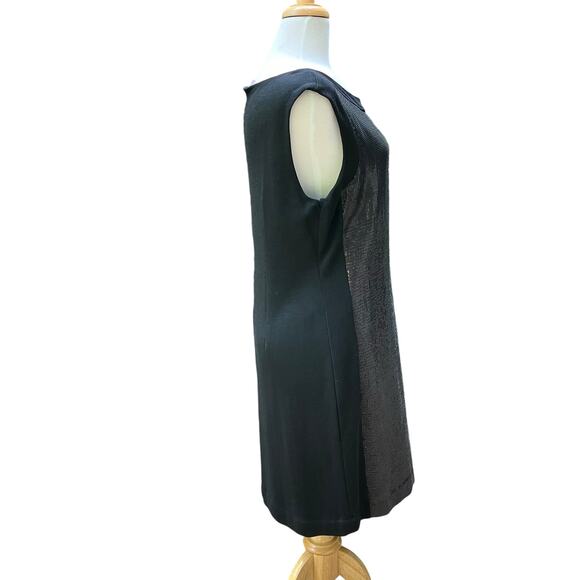 Ann Taylor Mini Dress 16P NWT Black Sequins Sheath Glam Fairy Whimsigoth Party - Picture 6 of 11
